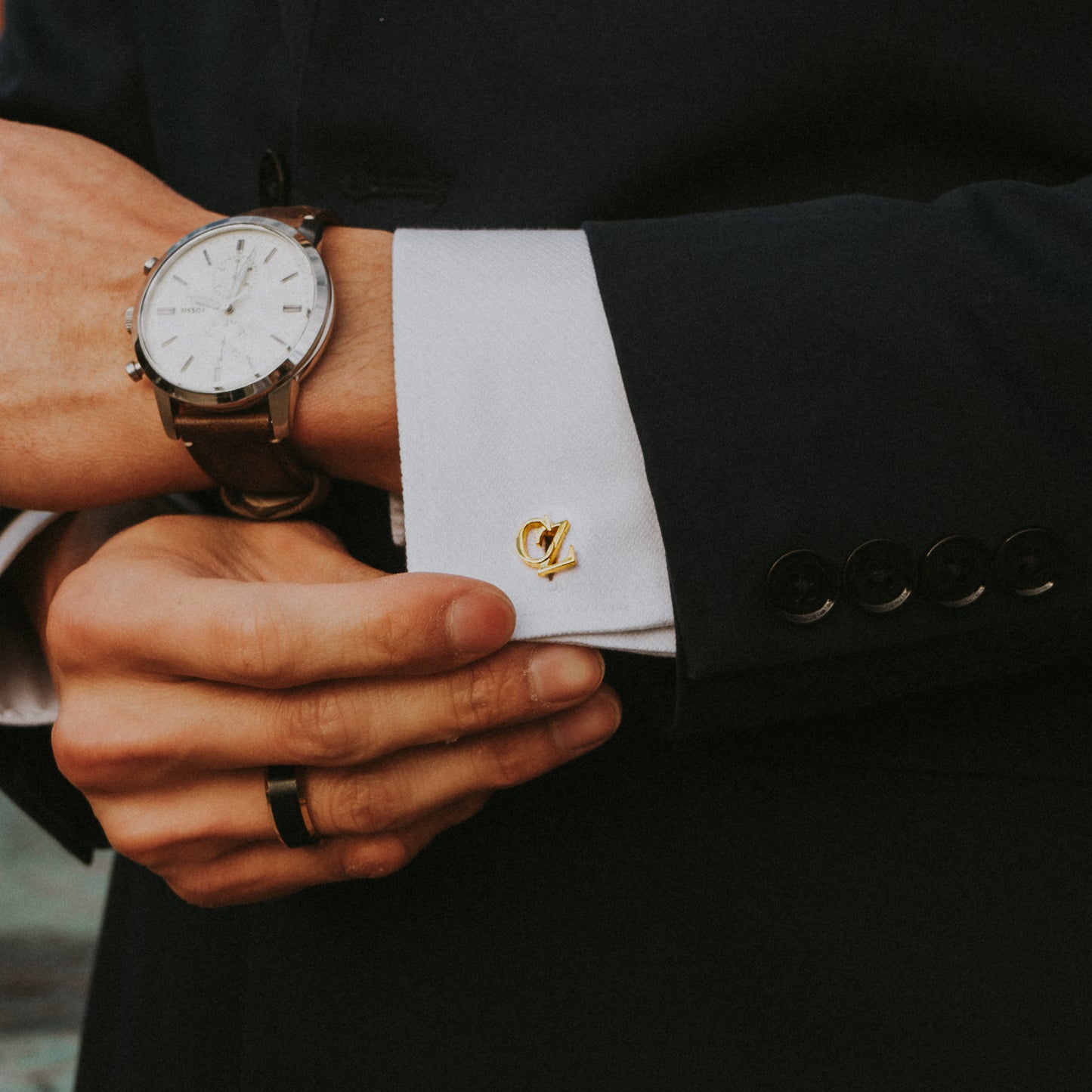 Bespoke Initial Cufflinks