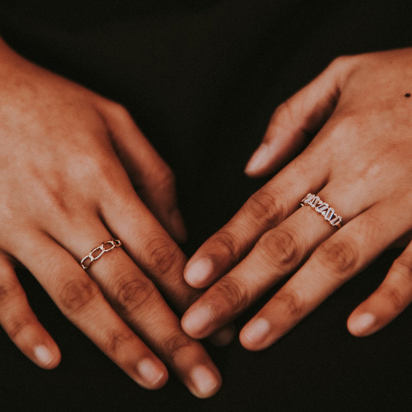 Scattered Baguette Ring