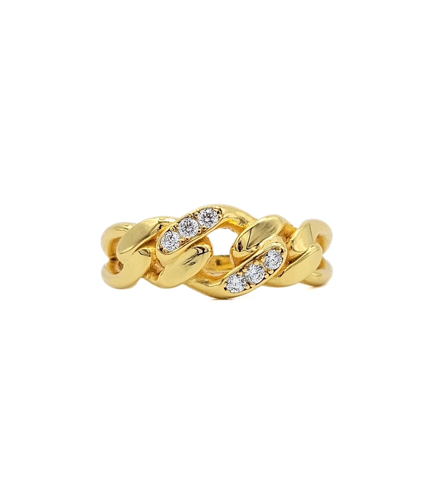 Graduated Cuban Link Ring