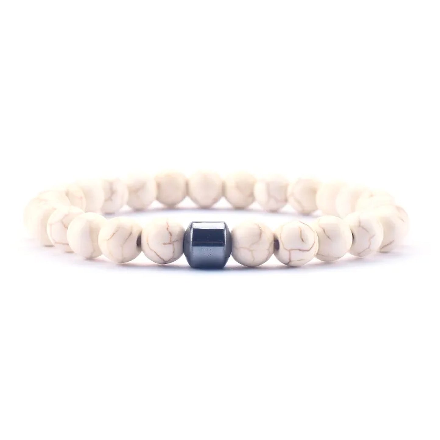 White Turquoise Beaded Bracelet